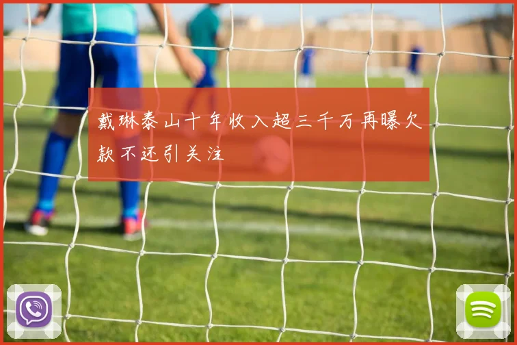 戴琳泰山十年收入超三千万再曝欠款不还引关注